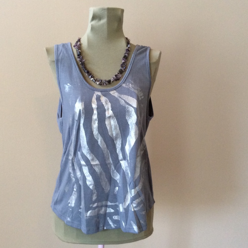 Gray & Silver Top. Gotta love the back!